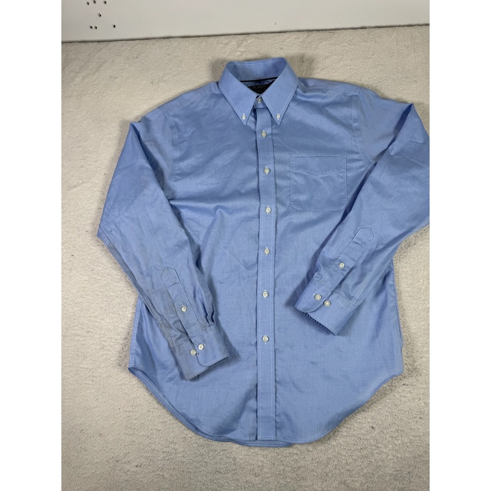 Lauren Ralph Lauren Shirt Mens 15.5 34/35 Blue Good Classic Fit Stretch Non Iron